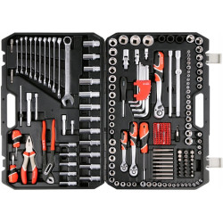 YT-38941 YATO TOOLS SET 225 elementai. 1/2" 3/8" 1/4" XXL 38941