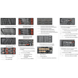 YT-55300 YATO dirbtuvių spinta + 177 vnt. ĮRANKIAI