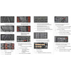 YT-55300 YATO dirbtuvių spinta + 177 vnt. ĮRANKIAI
