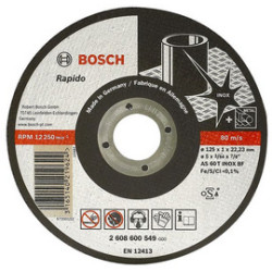 2608600549 BOSCH MET.125mm x 1.0mm x 22mm RAPIDO EXPERT, skirtas INOX