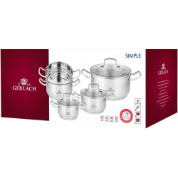332-9 GERLACH.Paprastas puodų rinkinys 9el.