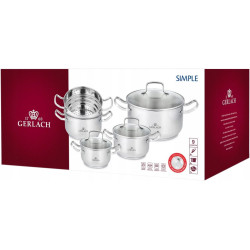 332-9 GERLACH.Paprastas puodų rinkinys 9el.
