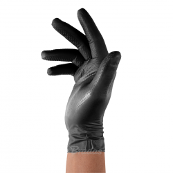 RWJNDBC9 DIAMOND NITRIL HANDS BLACK L 8-9 /50vnt.