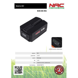 B40-60-NG NAC akumuliatorius 40 V 6Ah, SAMSUNG elementai