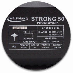 103225 "WELDMAN STRONG 50" ĮKROVIKLIS SU 12V/24V STARTERIU