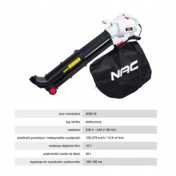 NAC LAPŲ SIURBLYS 3000W VBE300-AS-G