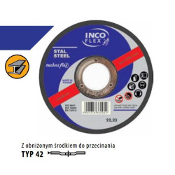M42-125-3.2-22A30R METALINIS DISKAS INCOFLEX 125*3.2 WYG.