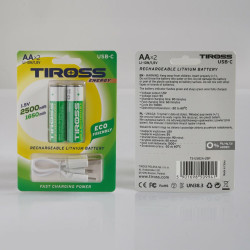 TSUSB2A TIROSS R6 AA tipo akumuliatorių įkroviklis 2vnt.