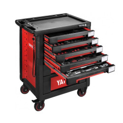 YT-55293 YATO 7-DRAWER CARD + TOOLS 165 vnt. 55293