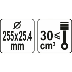 YT-85150 YATO TCT TAR TARACK SLEEPERS 255mm 25.4mm