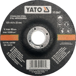 YT-5947 YATO METALINIS ŠIRDIES PRIETAISAS INOX 125x6.0x22mm 5947