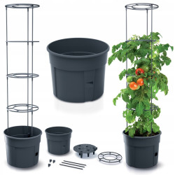 IPOM300-S433 PP.POMIDORŲ AUGINIMO VAZONAS 12L - ANTRACITO SPALVOS