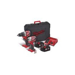4933492837 MILWAUKEE AKUMULIATORIŲ IR ĮRANKIŲ RINKINYS M18 BLCPP2B‑502C 18 V 2 X 4,0 AH