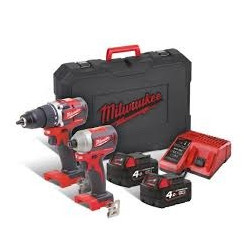 4933492836 MILWAUKEE AKUMULIATORIŲ IR ĮRANKIŲ RINKINYS M18 BLCPP2B‑402C 18 V 2 X 4,0 AH