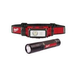 4933499300 MILWAUKEE ĮKRAUNAMAS USB PRIEKINIS ŽIBINTAS (PROŽEKTORIUS) L4 FMHL2LED-302 (1000 LM, 2 X 3.0 AH)