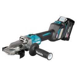 MAKITA 40V XGT 125 mm kampinis šlifuoklis GA055GZ01 REG.OBR. FLAT HEAD BL