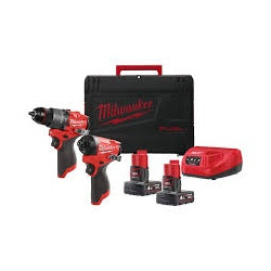 4933480587 MILWAUKEE ĮRANKIŲ RINKINYS M12 FPP2A2-402X (M12 FPD2 + M12 FID2)