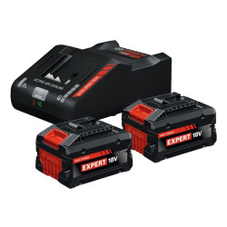 1600A0373T BOSCH 18V 8.0Ah EXPERT akumuliatorius 2vnt. + EXAL 18V-160 ĮKROVIKLIS
