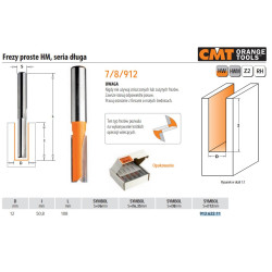 912.622.11 CMT PJAUSTYTUVAS HM D 12 I 50.8 L 108 S 12 TIESUS ILGIS.
