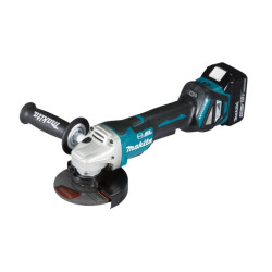 DGA517RTJ MAKITA 18V 125mm 2 x 5,0Ah LI-ION kampinis šlifuoklis REG.OBR. BLDC DĖKLAS MAKPAC DGA517RTJ