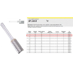 295483 HF 100 B /3mm/483 Tuščiaviduris smaigalys FI 3x14mm, kotas 3mm, ZYAS TIPAS