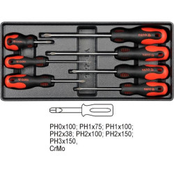 YT-5536 YATO DRIVER INSERT 7 dalių.  5536