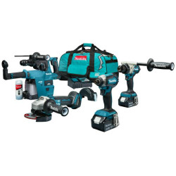 DLX4155TX1 "MAKITA" 18V KOMBINUOTASIS RINKINYS (DGA504+DDF486+DTD153) DLX4155TX1