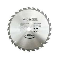 YT-6080 YATO VISUOMENINIS ĮRANKIS Pjūklas 350x30mm 28-TEET 6080