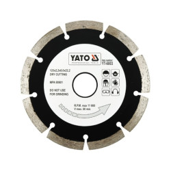 YT-6003 YATO SEGMENTINIS DIAMANTINIS TARGET 125 x 22,2 mm 6003