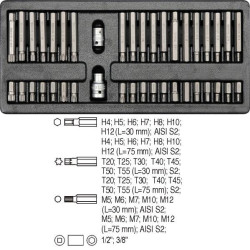 YT-5538 YATO stalčiaus įdėklų rinkinys 40 vnt. 5538