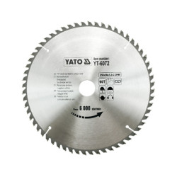 YT-6072 YATO VIDURINIAI ĮRANKIAI 250x30mm 60-TOOTH 6072