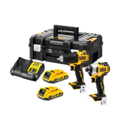 DCK2061D2T-QW DEWALT ZESTAW COMBO 18V WKRĘTARKA DCD708 + ZAKRĘTARKA DCD809 2x2,0Ah TSTAK DCK2061D2T