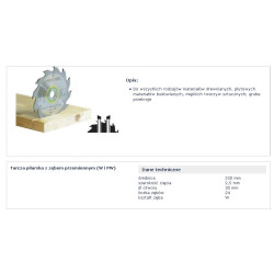 500647 FT.SAW BLADE. HW 230x2,5x30 W24 ...