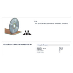 492052 FT.SAW BLADE. HW 190x2,6 FF TF54 ...
