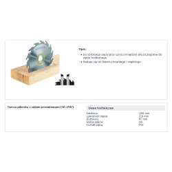 492049 FT.SAW BLADE. HW 190x2,6 FF PW16 ...