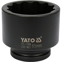 YT-11998 YATO DUAL SOCKET 1" SHORT DIAMOND PUSH SLEEVICE 85 mm