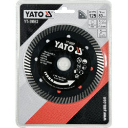 YT-59982 YATO TURBO DIAMOND GRESKI ratas 125 x 22,2 mm 59982