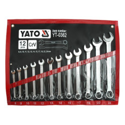 YT-0362 YATO SATIN FINGER KEYS 12 dalių. 8-24 mm ETUI 0362