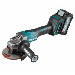 GA005GM201 MAKITA 40Vmax XGT 2x4.0Ah 125 mm kampinis šlifuoklis GA005GM201