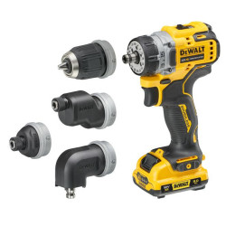 DCD703L2T-QW DEWALT WIERTARKO-WKRĘTARKA 12V 2x3,0Ah WYMIENNE GŁOWICE DCD703L2T