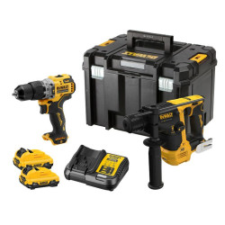 DCK2102L2T-QW DEWALT.COMBO KIT 12V DCK2102L2T (DCH072 DCD706) 2x3.0Ah TSTAK