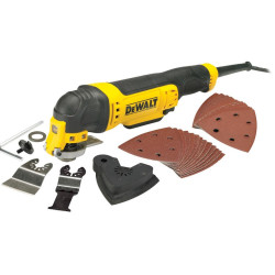 DWE315-QS DEWALT NARZĘDZIE WIELOFUNKCYJNE 300W + AKCESORIA 29szt. DWE315