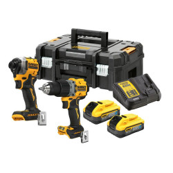 DCK2050H2T-QW DEWALT.ZESTAW COMBO 18V WKĘTARKA UDAROWA DCD805 + ZAKRĘTARKA DCF850 2x5,0Ah POWERSTACK DCK2050H2T