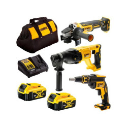 DCK304P2-QW DEWALT.COMBO KIT 18V DCK304P2 (DCH133+DCG405+DCF620) 2x5.0Ah