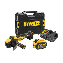 DCG409VST1-QW DEWALT SZLIFIERKA KĄTOWA 18V 125mm 1x6,0Ah FLEXVOLT REG. OBR. DCG409VST1