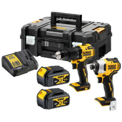 DCK2062M2T-QW DEWALT.COMBO KIT 18V DCK2062M2T (DCD709+DCF809) 2x4.0Ah