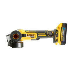 DCG405H2T-QW KAMPINIS ŠLIFUOKLIS DEWALT.ANGLE ŠLIFUOKLIS. 18V DCG405H2T 125mm 2x5Ah BL ON. REKOMENDUOJAMAS