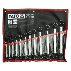 YT-0398 YATO SATIN HANDLE KEYS 12 dalių. 6-32 mm ETUI 0398