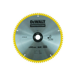 DT1184-QZ DEWALT pjūklo diskas 305x30mmx80z