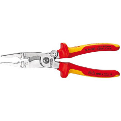 1396200 "KNIPEX" izoliuoti daugiafunkciniai stūmokliai 200 mm, skirti elektrikams